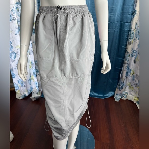 Wild Fable Women’s Utility Midi Skirt Light Gray Size XS NWT - Picture 6 of 11